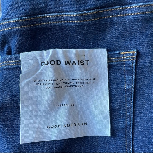 Good American Plus Size Always Fits Good Waist Skinny Jean  Blue 821 - Picture 9 of 10